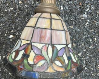 Stained Glass Type Hanging Lamp/Light 1 of 2
