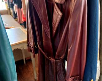 vintage Atienne Aigner leather coats