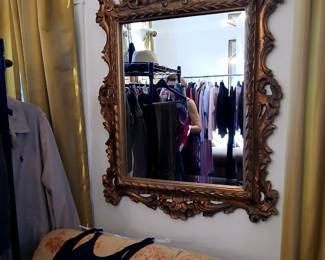 vintage rococo style mirror