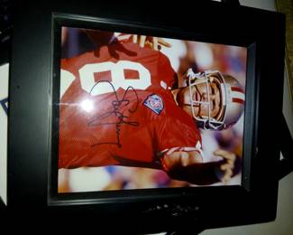 Signed football player photo