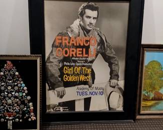 Franco Corellin Girl of the Golden West Movie Poster in frame