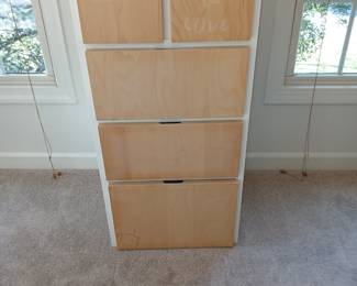storage chest, white and birch