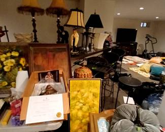LONG SHOT of bar area basement