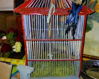 vintage chinese style pagoda bird cage