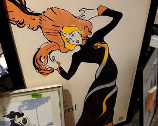 Jane Avril oversized poster framed