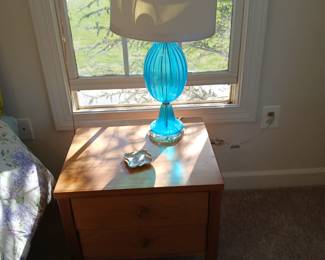 aqua glass lamps