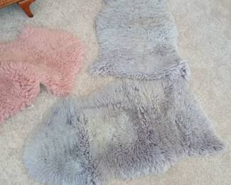 gray sheepskins