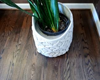 macrame planter cover