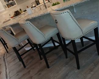 leather counter height chairs