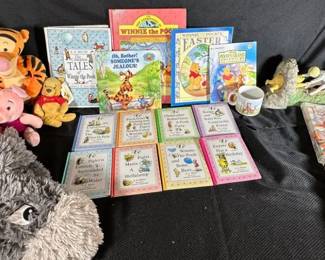 Winnie The Pooh Stuffed Animals, VHS, Books, And More