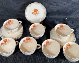 Sears Roebuck Oven Proof Empress China Cups And Saucers