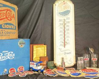 Pepsi Cola Memorabilia 1941 Employee Gift Original Cardboard Box Original Pepsi Cooler