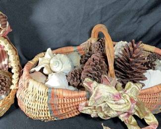 Baskets Of Sea Shells And More