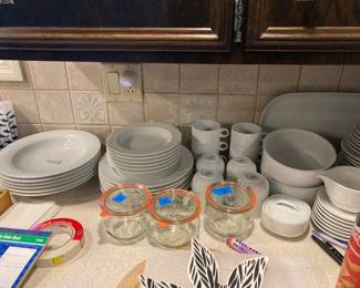 All white sent of Rosenthal Dinning ware