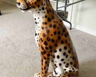 Italian ceramic Cheetah, 1950.