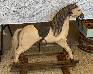 Antique child's rocking horse