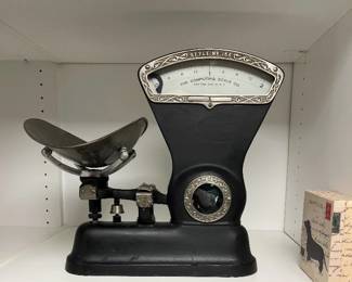 Antique candy scale from Dayton Ohio