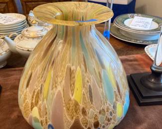 Beautiful hand blown glass vase