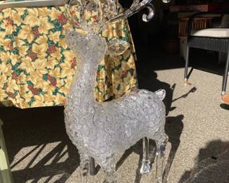 Sparkly plastic reindeer
