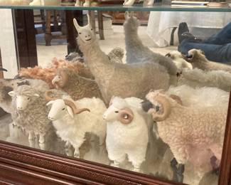 Adorable miniature sheep & Llama figurines