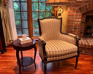 Small round table SOLD. Chair can be purchased individually or as a SET with it’s matching twin. Text 312-719-1412 for more info. $600 ea or $999 pair