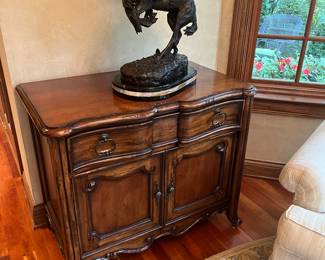 Hickory Chair Cabinet. Minor top imperfections.