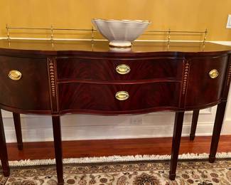 GEORGIAN FLAME MAHOGANY BUFFET/Sideboard. Ask for link via text 312-719-1412 for additional photos and measurements $1,500