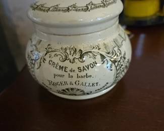 Antique Creme de Savon Jar Roger & Gallet