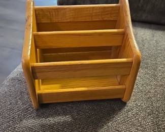 VTG Wood Desk Organizer