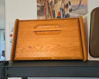 VTG Oak Bread Box