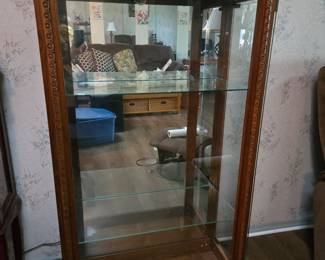 Beautiful  Lighted Display Case with Side Openings