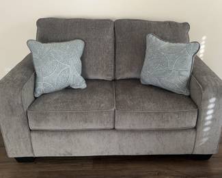 Loveseat With Accent Pillows