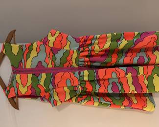 1X brightly colored dress