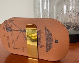 assorted bedroom decor includes leather coasters