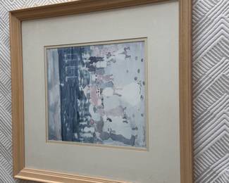Framed and matted lithograph
