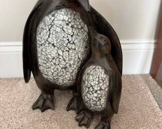 Mother daughter penguin art