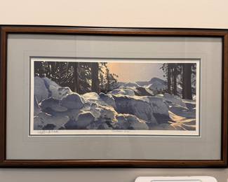 Signed adn framed art