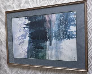 Signed and framed Mt McKinley