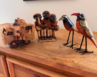 assorted African wooden art