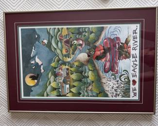 Signed and framed poster from Eagle River