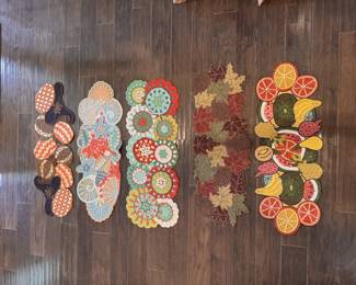 5 beaded decorative table runners-vibrant colors!