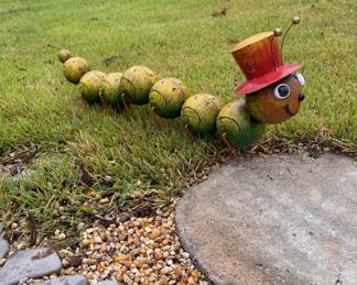 Outdoor art-caterpillar. LOT 33