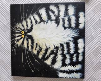 Canvas art, funny cat