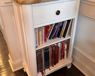 Small cabinet perfect for cookbooks