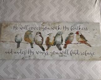 Canvas art featuring Psalm 91