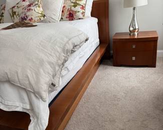 Pair of silver lamps perfect at bedside
