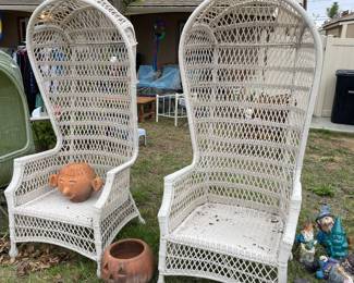 Off white Wicker Chairs
$350 for set