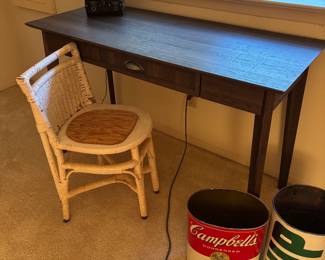 Wicker Chair and Desk