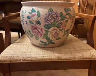 Large Fish Bowl Asian Planter