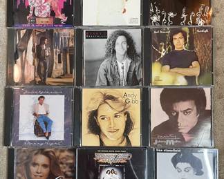 Vtg CD’s: Andy Gibb, Kenny G, Donna Summer, Streisand, Richard Marx & more